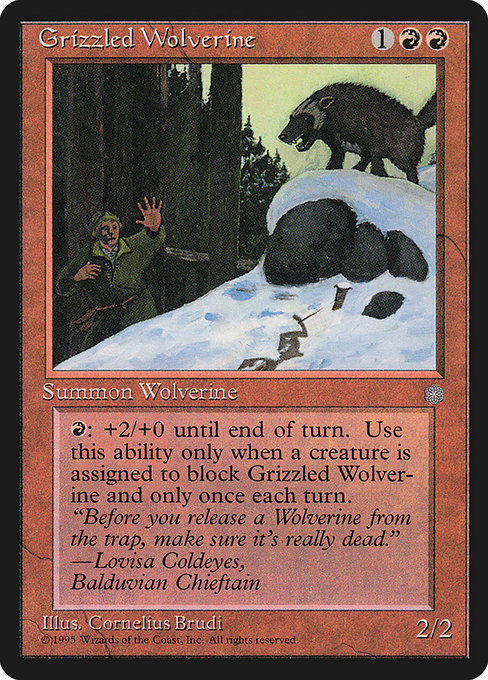 (英)Grizzled Wolverine【ICE】 No.192