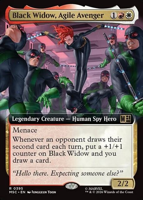 (英)敏捷なるアベンジャーズ、ブラック・ウィドウ / Black Widow, Agile Avenger ★拡張枠★ 【MSC】 No.395