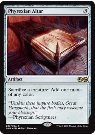 (英)【Foil】ファイレクシアの供犠台 / Phyrexian Altar【UMA】 No.232