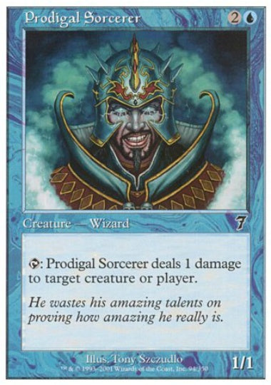 (英)【Foil】放蕩魔術師 / Prodigal Sorcerer【7ED】 No.094