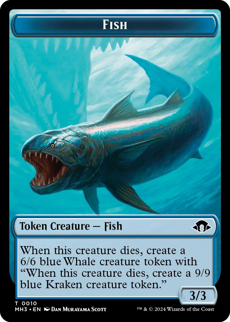 (英)魚トークン / Fish Token【MH3-TOKEN】 No.010