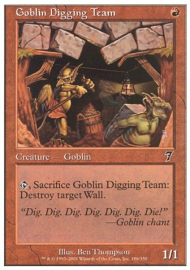 (英)ゴブリン穴掘り部隊 / Goblin Digging Team【7ED】 No.186
