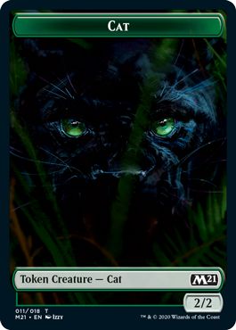 (英)猫トークン / Cat Token【M21-TOKEN】 No.011
