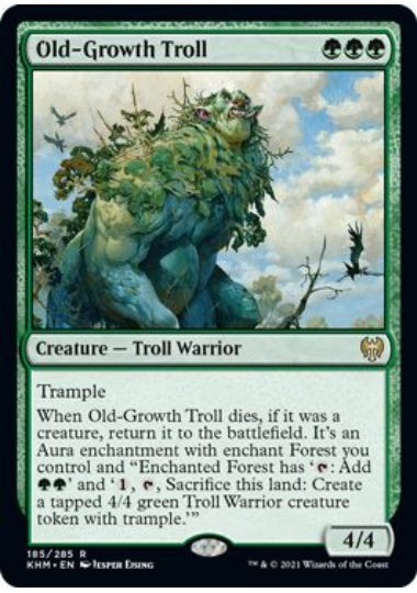 (英)老樹林のトロール / Old-Growth Troll【KHM】 No.185