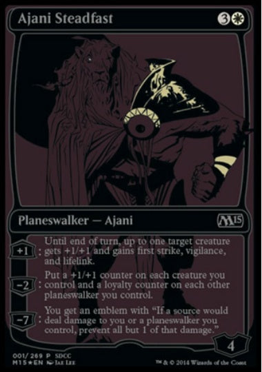 (英)【Foil】不動のアジャニ / Ajani Steadfast【PRM】SDCC2014プロモ No.061