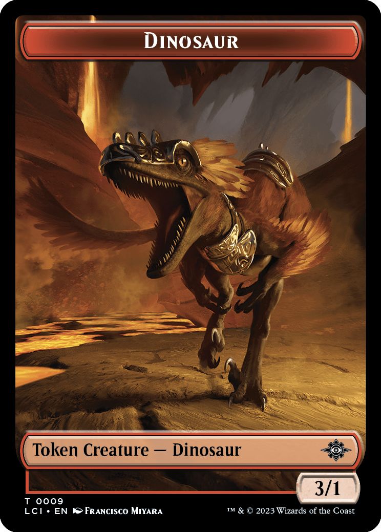 (英)恐竜トークン / Dinosaur Token【LCI-TOKEN】 No.009