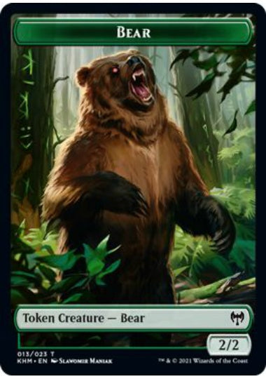 (英)熊トークン / Bear Token【KHM-TOKEN】 No.013
