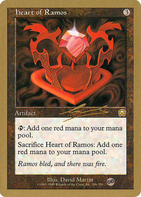 (英)レイモスの心臓 / Heart of Ramos【WC00】 World Championship Decks 2000 Nicolas Labarre サイドボード 金枠 No.070