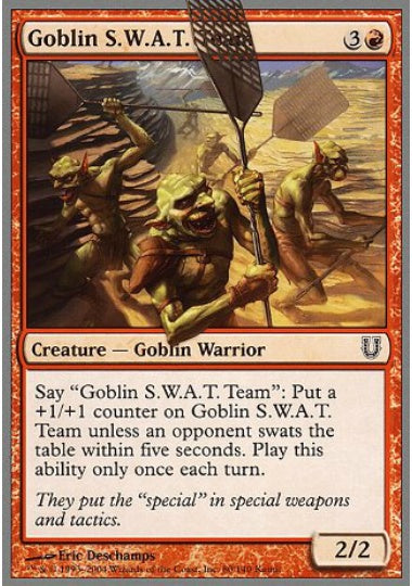 (英)【Foil】Goblin S.W.A.T. Team 【UNH】 No.080