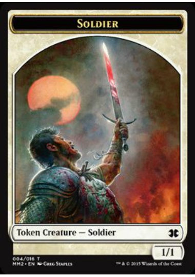 (英)兵士トークン / Soldier Token【MM2-TOKEN】 No.004