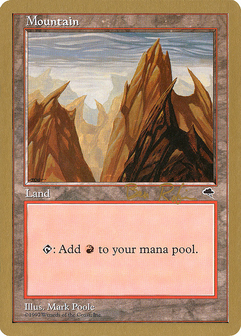 (英)山 / Mountain【WC98】 World Championship Decks 1998 Ben Rubin 金枠 No.103