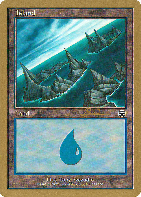(英)島 / Island【WC01】 World Championship Decks 2001 Antoine Ruel 金枠 No.108