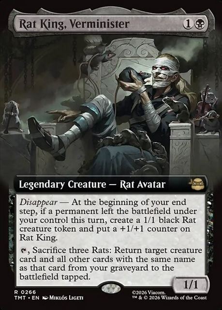 (英)【Foil】害獣マスター、ラットキング / Rat King, Verminister ★拡張枠★ 【TMT】 No.266