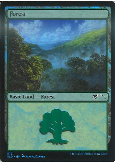 (英)【Foil】森 / Forest【SLD】 No.573