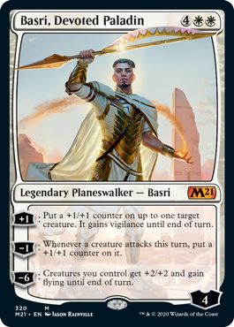 (英)【Foil】献身の聖騎士、バスリ / Basri, Devoted Paladin【M21】プレインズウォーカーデッキ収録 No.320