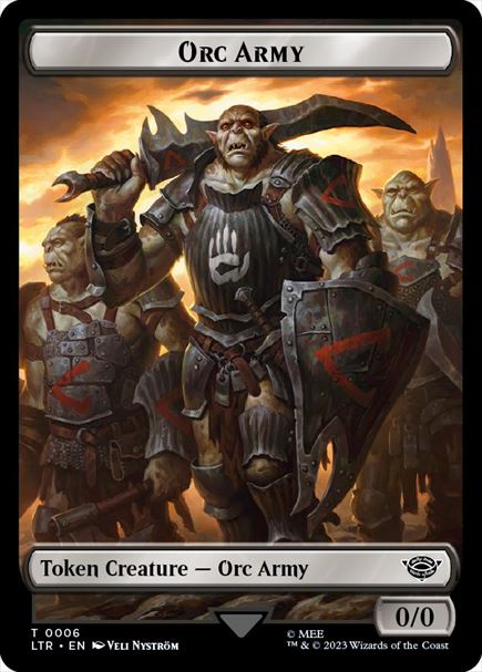(英)オーク・軍団トークン / Orc Army Token【LTR-TOKEN】 No.006