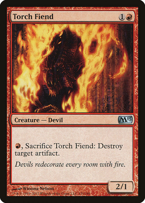(英)【Foil】松明の悪鬼 / Torch Fiend【M13】 No.151