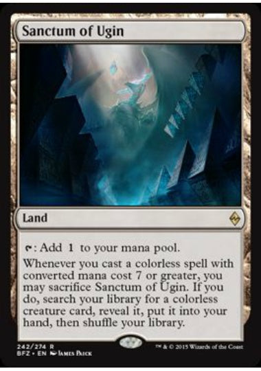 (英)ウギンの聖域 / Sanctum of Ugin【BFZ】 No.242