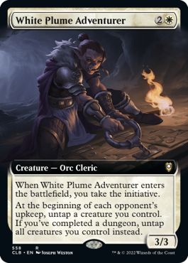 (英)【Foil】白羽山の冒険者 / White Plume Adventurer ★拡張枠★ 【CLB】 No.558