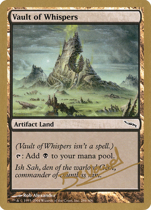 (英)囁きの大霊堂 / Vault of Whispers【WC04】 World Championship Decks 2004 Manuel Bevand 金枠 No.080