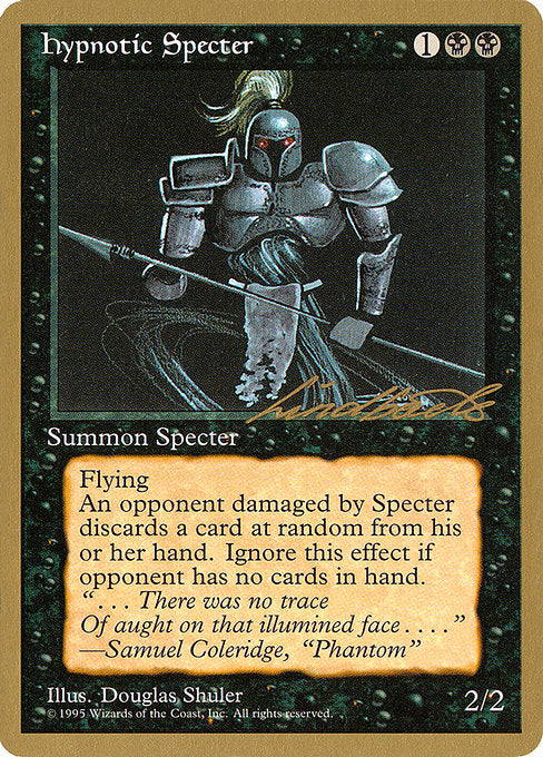 (英)惑乱の死霊 / Hypnotic Specter【PTC】 ProTour NewYork Decks 1996 Leon Linback 金枠 No.099