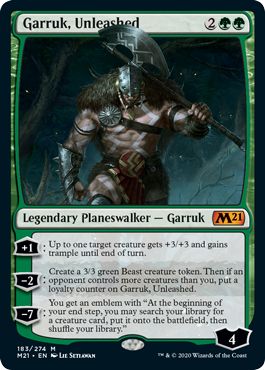 (英)解き放たれた者、ガラク / Garruk, Unleashed【M21】 No.183