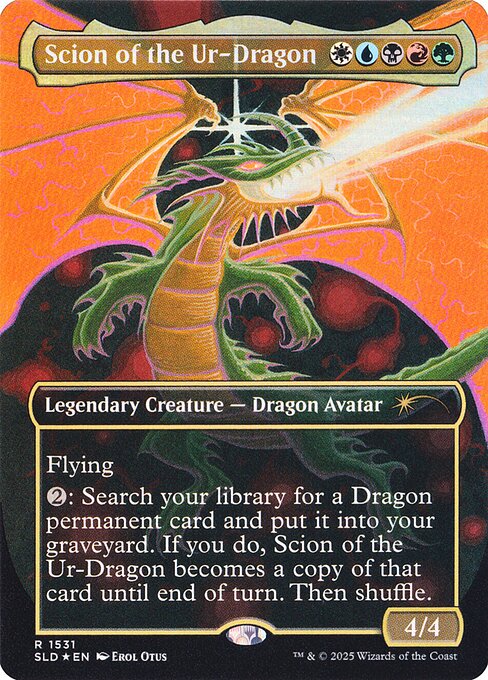 (英)【Foil】始祖ドラゴンの末裔 / Scion of the Ur-Dragon【SLD】A Devastation of Dragons No.1531