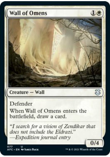 (英)前兆の壁 / Wall of Omens【AFC】 No.077