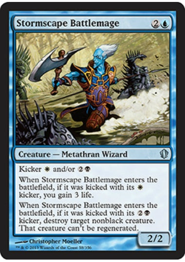 (英)嵐景学院の戦闘魔道士 / Stormscape Battlemage【C13】 No.058