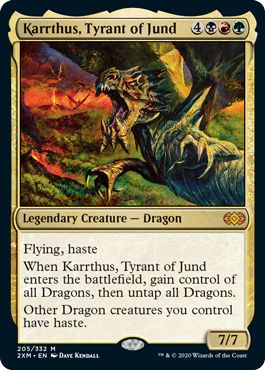 (英)【Foil】ジャンドの暴君、カーサス / Karrthus, Tyrant of Jund【2XM】 No.205