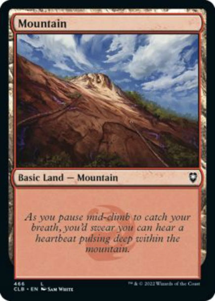 (英)【Foil】山 / Mountain【CLB】 No.466