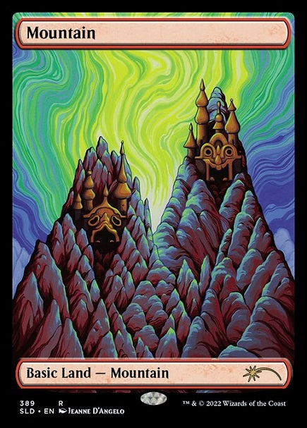(英)【Foil】山 / Mountain【SLD】The Astrology Lands: Gemini No.389