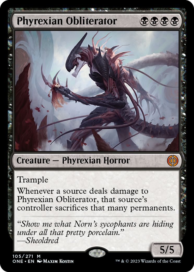 (英)ファイレクシアの抹消者 / Phyrexian Obliterator【ONE】 No.105