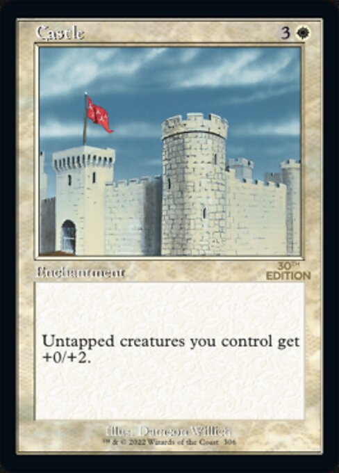 (英)城壁 / Castle【30A】 旧枠加工カード No.306 ※トーナメントで使用することはできません。