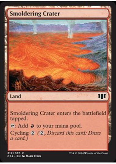(英)薄煙の火口 / Smoldering Crater【C14】 No.312