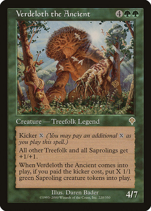 (英)【Foil】古木のヴァーデロス / Verdeloth the Ancient【INV】 No.220