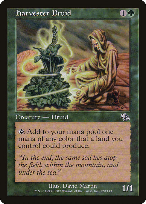 (英)【Foil】ドルイドの収穫者 / Harvester Druid【JUD】 No.120
