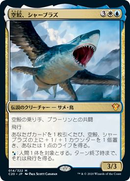 (日)【Foil】空鮫、シャーブラズ / Shabraz, the Skyshark【C20】 No.014
