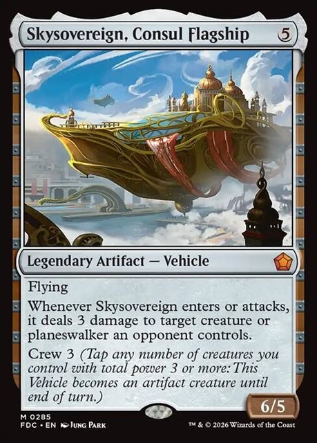 (英)領事の旗艦、スカイソブリン / Skysovereign, Consul Flagship【FDC】 No.285