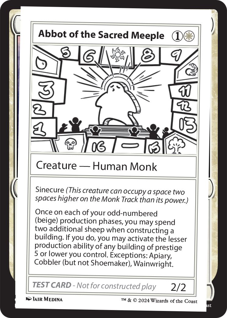 (英)Abbot of the Sacred Meeple【MB2-TEST】 No.271