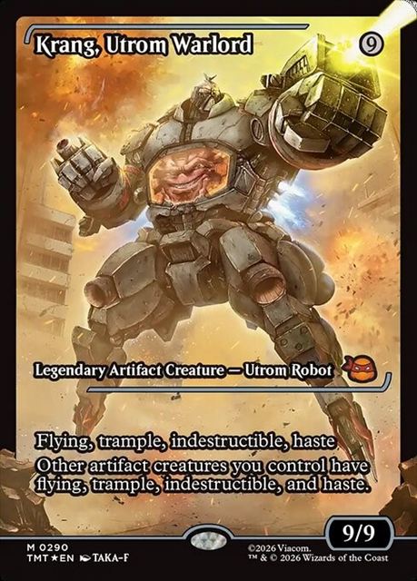 (英)【Foil】ユートロムの武人、クランゲ / Krang, Utrom Warlord ★ショーケース枠★(ジャパン・ショーケース) 【TMT】 No.290