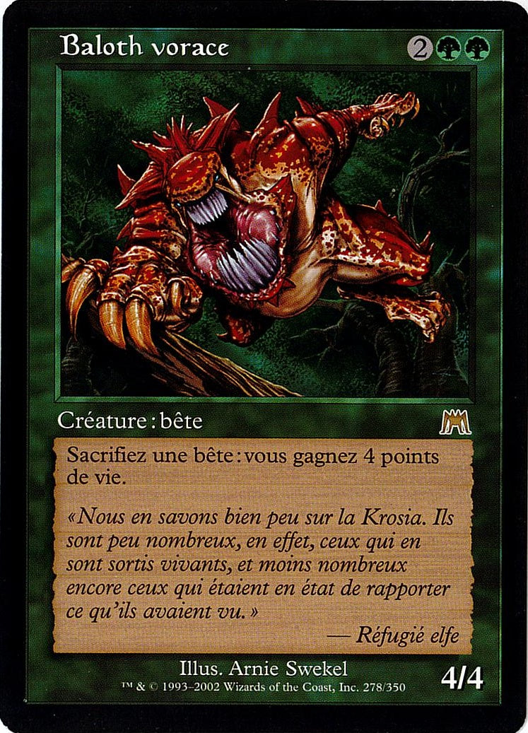 (フランス語)Baloth vorace / Ravenous Baloth【ONS】 No.278