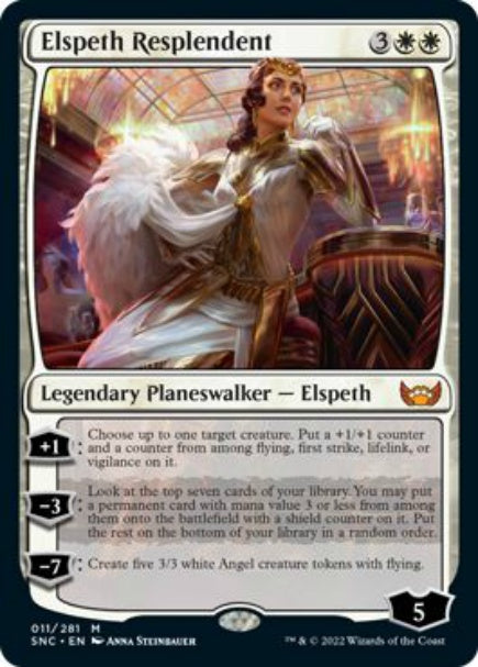 (英)【Foil】華やいだエルズペス / Elspeth Resplendent【SNC】 No.011
