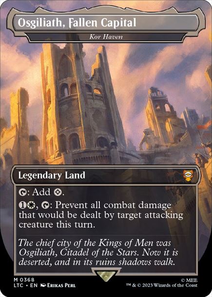(英)【Foil】堕ちたる都、オスギリアス / Osgiliath, Fallen Capital[コーの安息所 / Kor Haven] ★ボーダーレス★(王国と遺物) 【LTC】 No.368