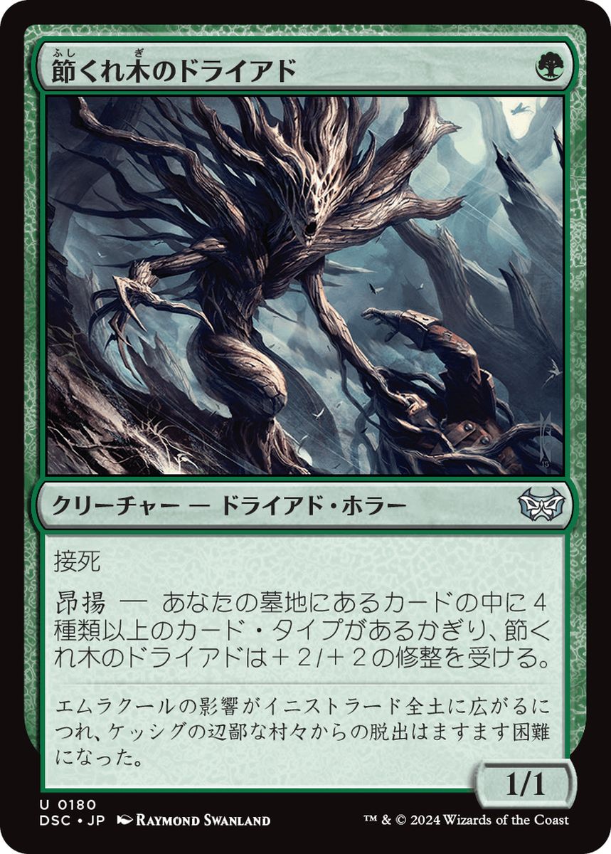 (日)節くれ木のドライアド / Gnarlwood Dryad【DSC】 No.180