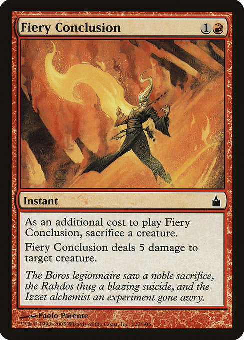 (英)【Foil】焦熱の結末 / Fiery Conclusion【RAV】 No.122