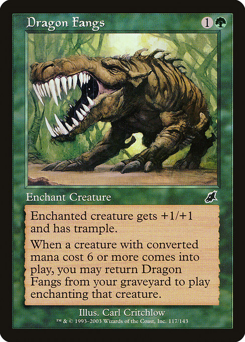 (英)【Foil】ドラゴンの牙 / Dragon Fangs【SCG】 No.117