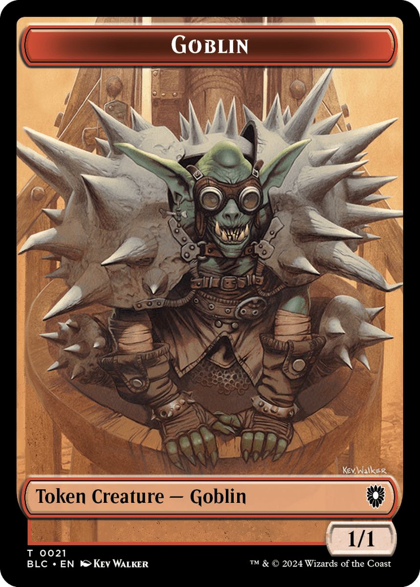 (英)ゴブリントークン / Goblin Token No.021 - 飛行機械トークン / Thopter Token【BLC-TOKEN】 No.039