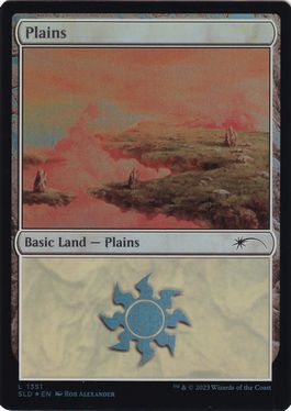 (英)【Foil】平地 / Plains【SLD】Angels: They're Just Like Us but Cooler and with Wings No.1351