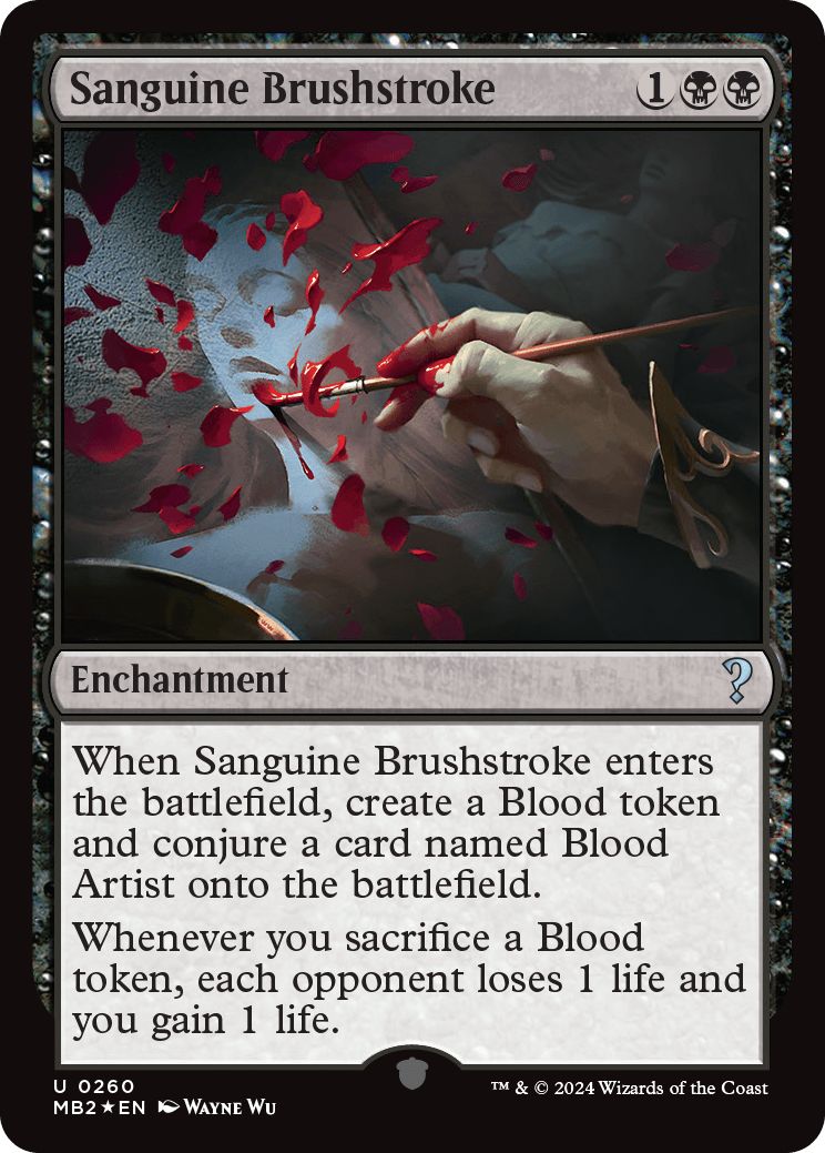 (英)【Foil】血塗られた刷毛 / Sanguine Brushstroke【MB2】 No.260